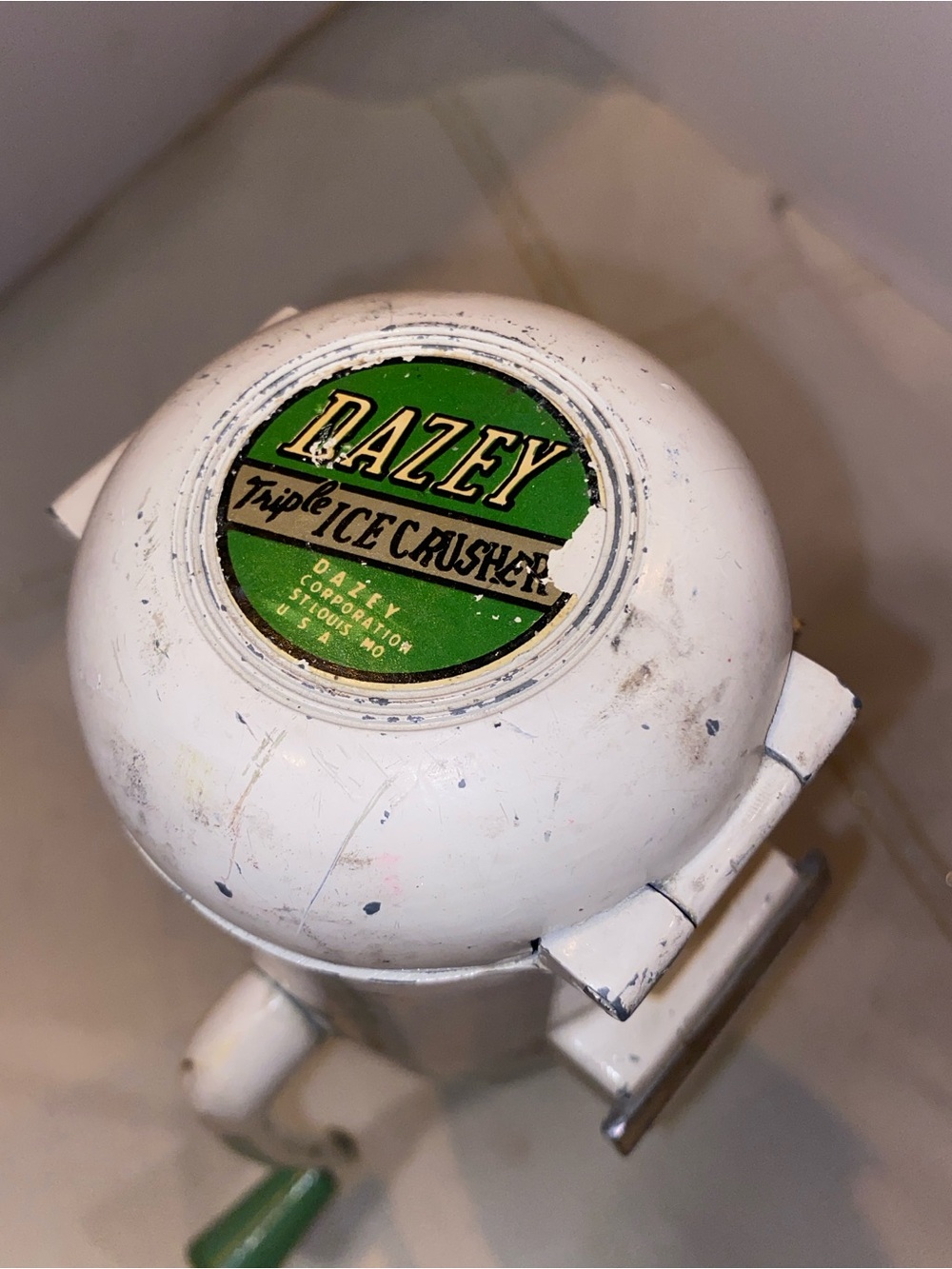 VINTAGE!! Dazey Triple Ice Crusher, likely Model 160 from the 1940s
